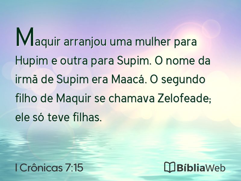 I Crônicas 7:15 em imagem para compartilhar