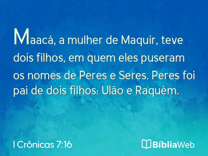 I Crônicas 7:16 em imagem para compartilhar