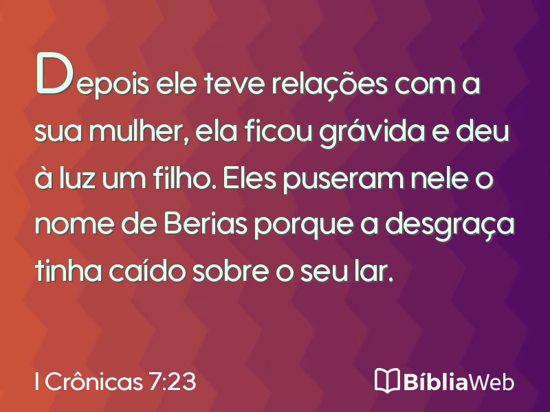 I Crônicas 7:23 em imagem para compartilhar