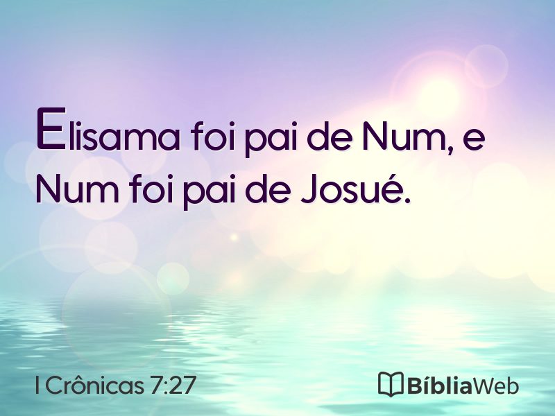 I Crônicas 7:27 em imagem para compartilhar