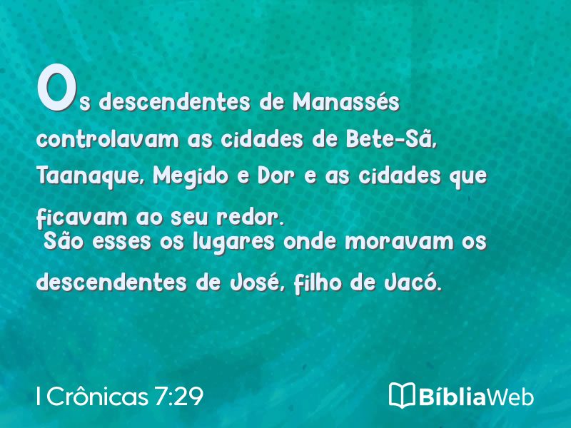 I Crônicas 7:29 em imagem para compartilhar