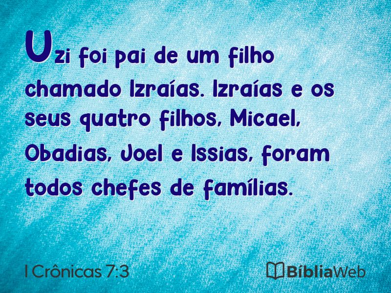 I Crônicas 7:3 em imagem para compartilhar