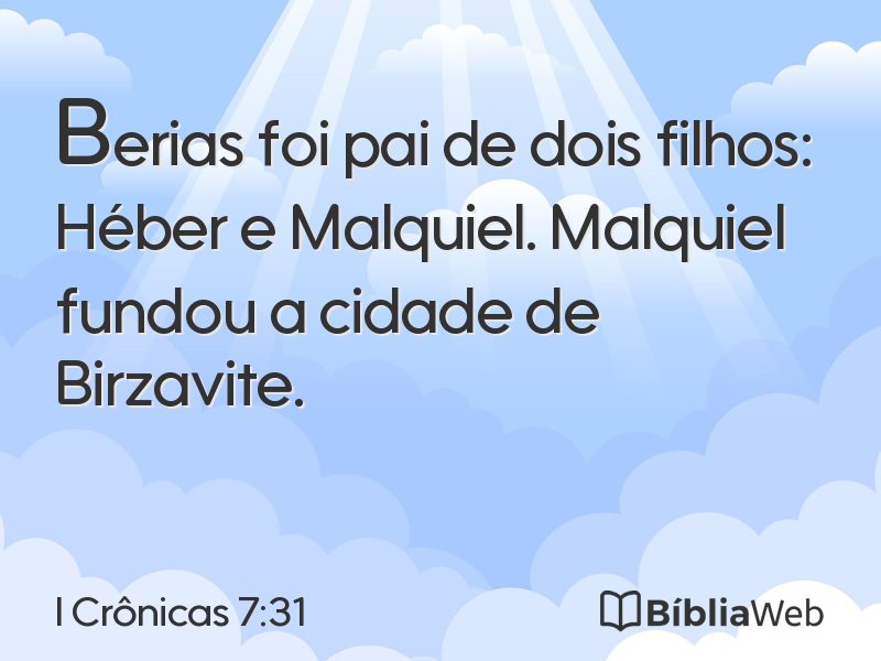 I Crônicas 7:31 em imagem para compartilhar