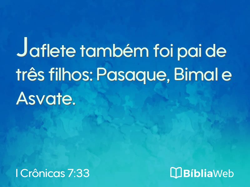 I Crônicas 7:33 em imagem para compartilhar