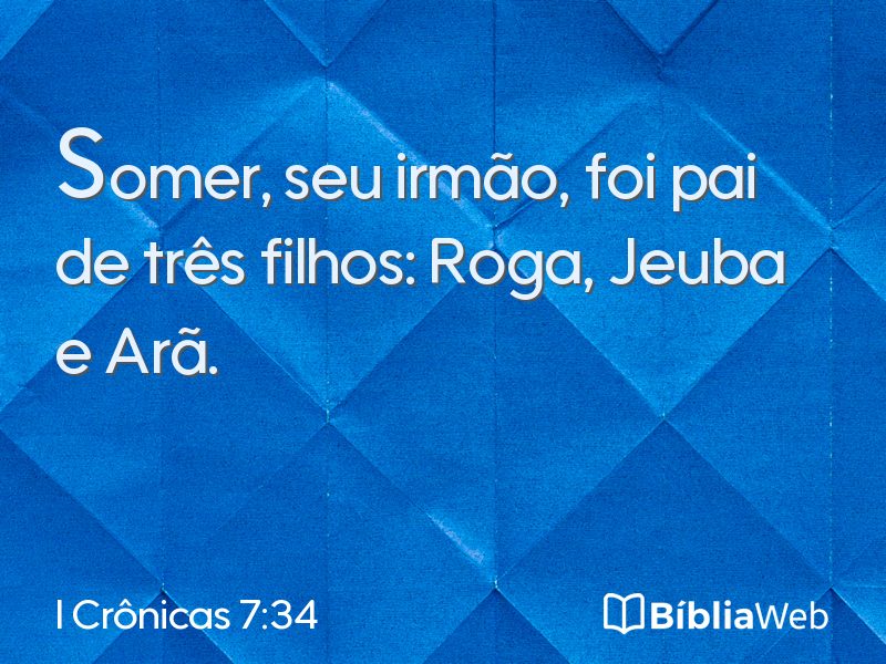 I Crônicas 7:34 em imagem para compartilhar