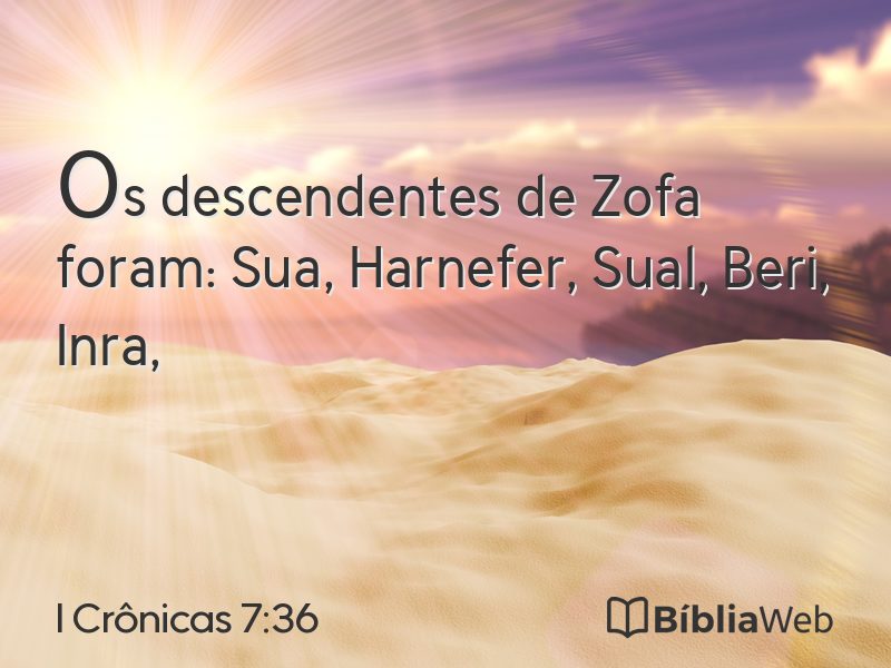 I Crônicas 7:36 em imagem para compartilhar