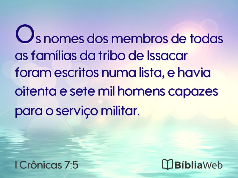 I Crônicas 7:5 em imagem para compartilhar