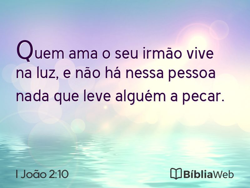 I João 2:10 em imagem para compartilhar