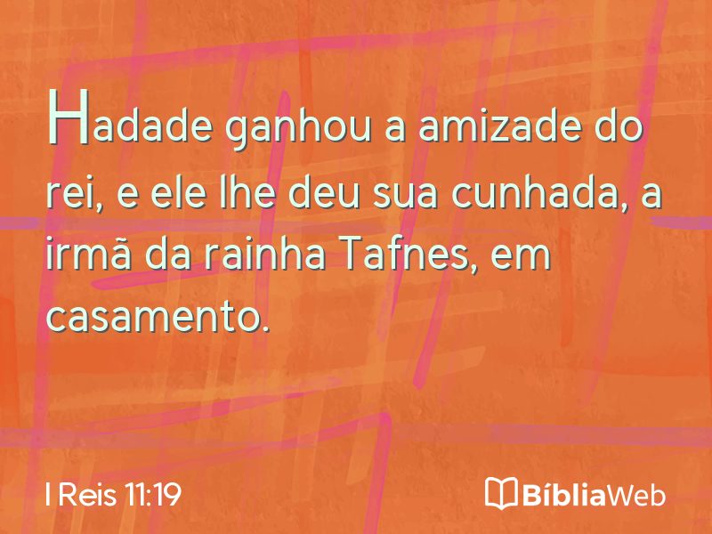 I Reis 11:19 em imagem para compartilhar