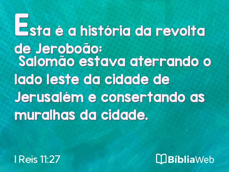 I Reis 11:27 em imagem para compartilhar