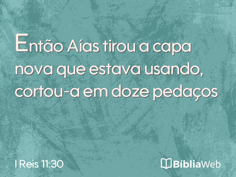 I Reis 11:30 em imagem para compartilhar