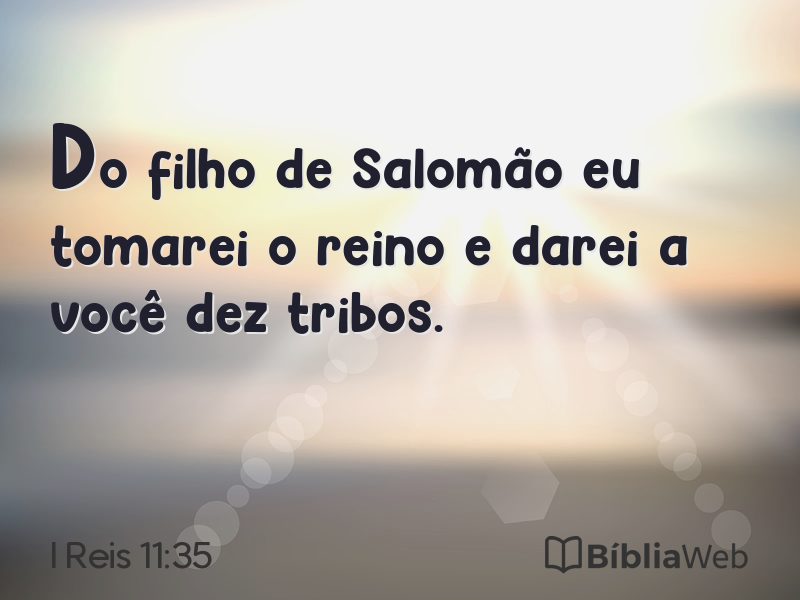 I Reis 11:35 em imagem para compartilhar