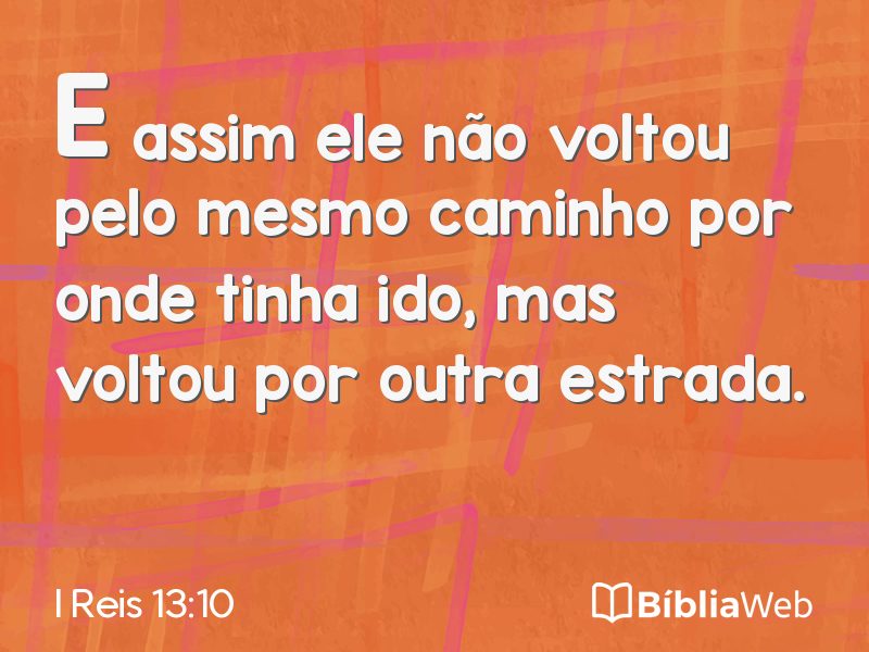 I Reis 13:10 em imagem para compartilhar