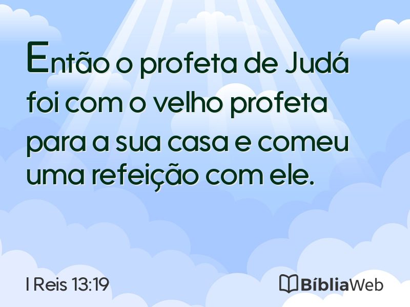 I Reis 13:19 em imagem para compartilhar