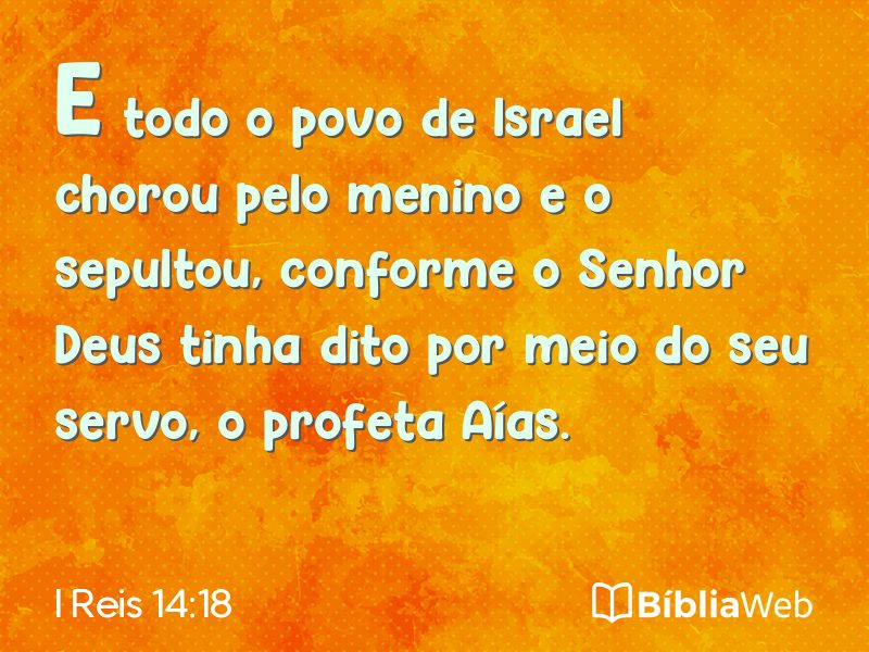 I Reis 14:18 em imagem para compartilhar