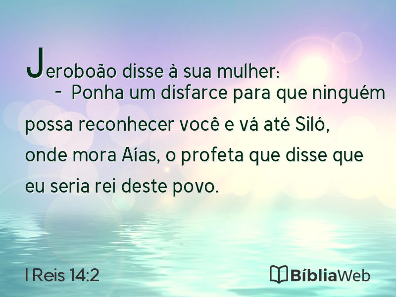 I Reis 14:2 em imagem para compartilhar