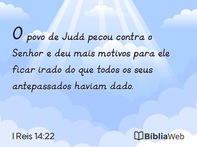 I Reis 14:22 em imagem para compartilhar