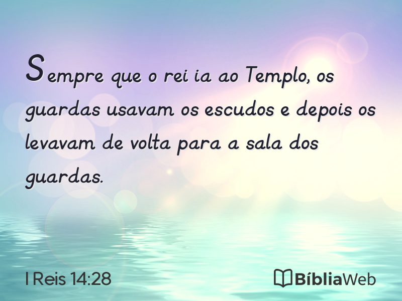 I Reis 14:28 em imagem para compartilhar