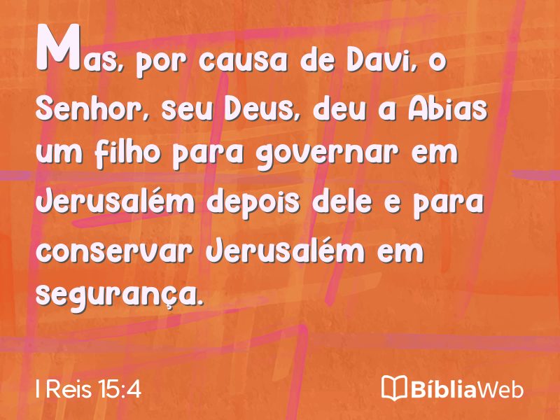 I Reis 15:4 em imagem para compartilhar