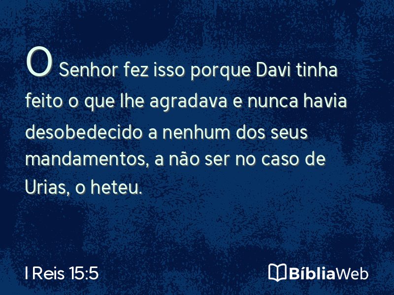 I Reis 15:5 em imagem para compartilhar