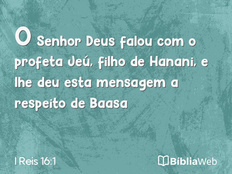 I Reis 16:1 em imagem para compartilhar
