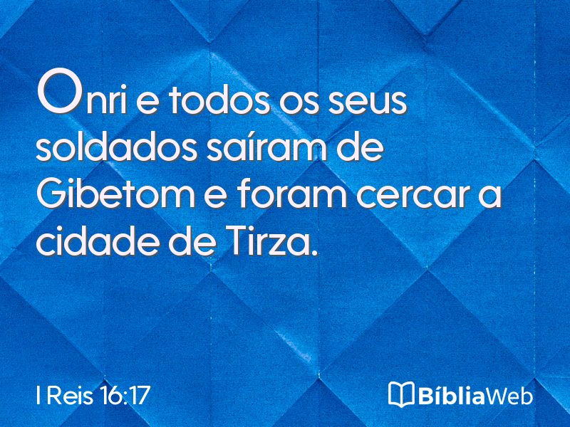 I Reis 16:17 em imagem para compartilhar