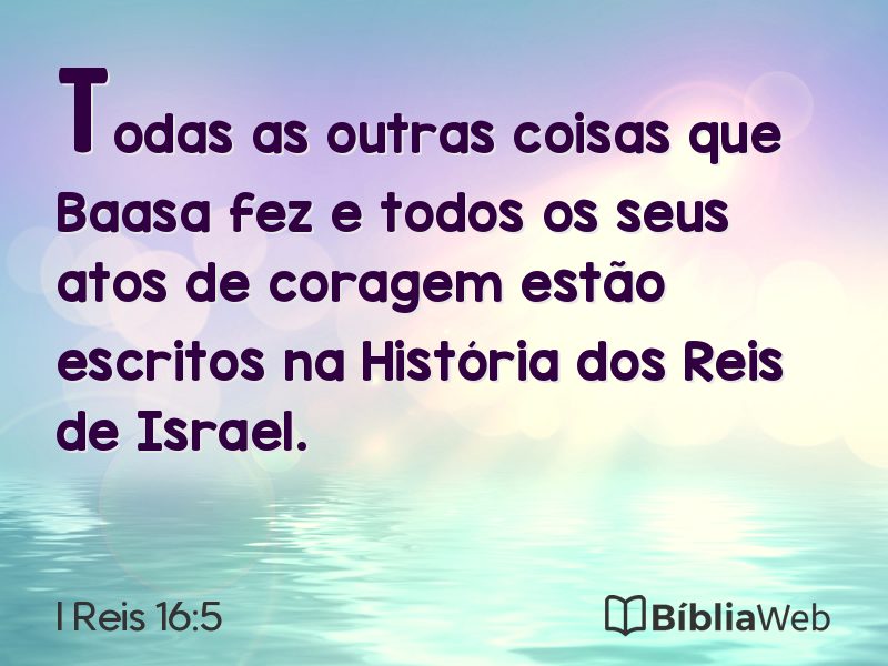 I Reis 16:5 em imagem para compartilhar