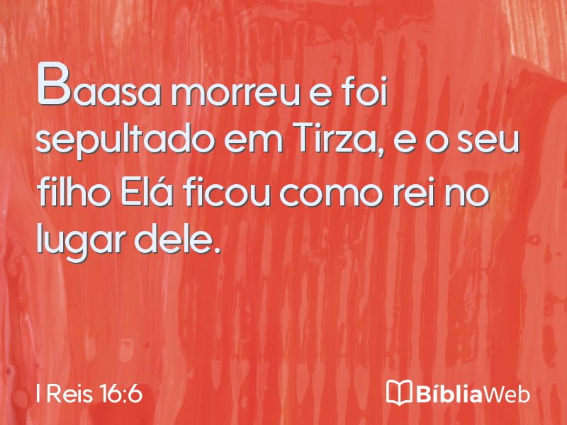 I Reis 16:6 em imagem para compartilhar