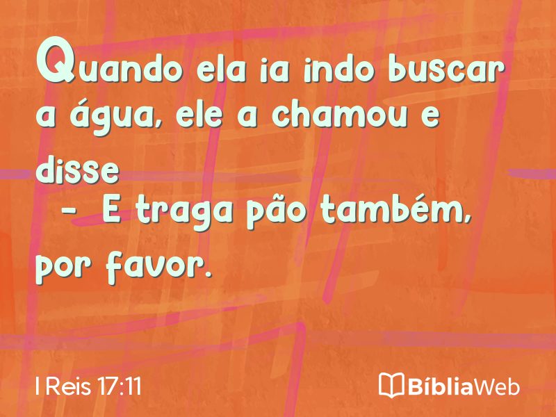 I Reis 17:11 em imagem para compartilhar