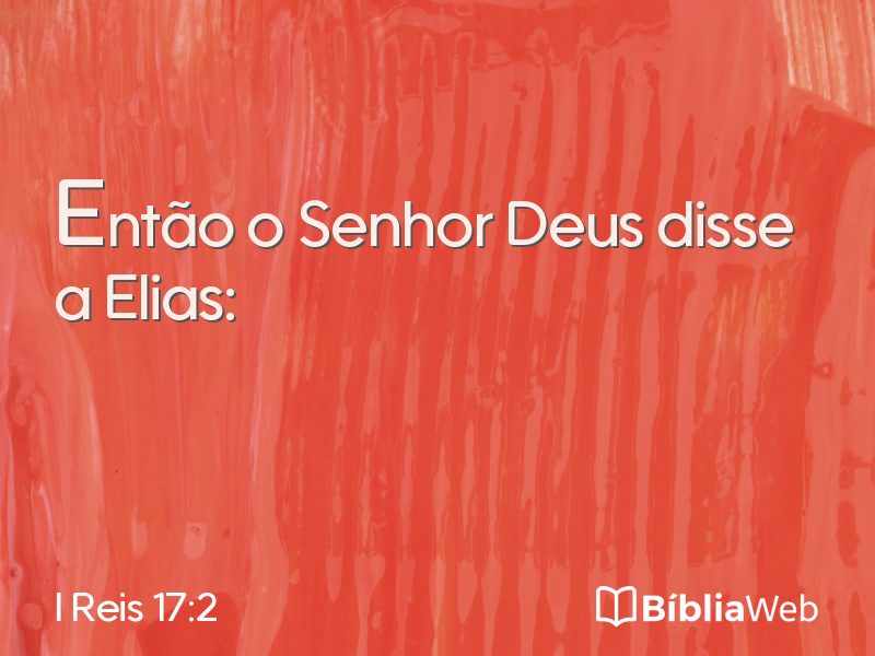 I Reis 17:2 em imagem para compartilhar