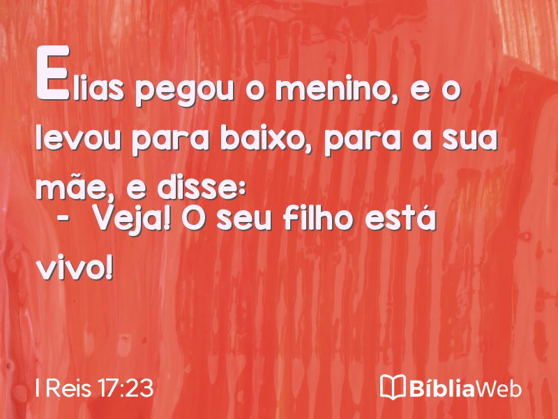 I Reis 17:23 em imagem para compartilhar