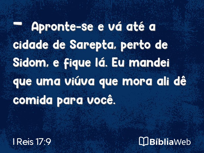 I Reis 17:9 em imagem para compartilhar