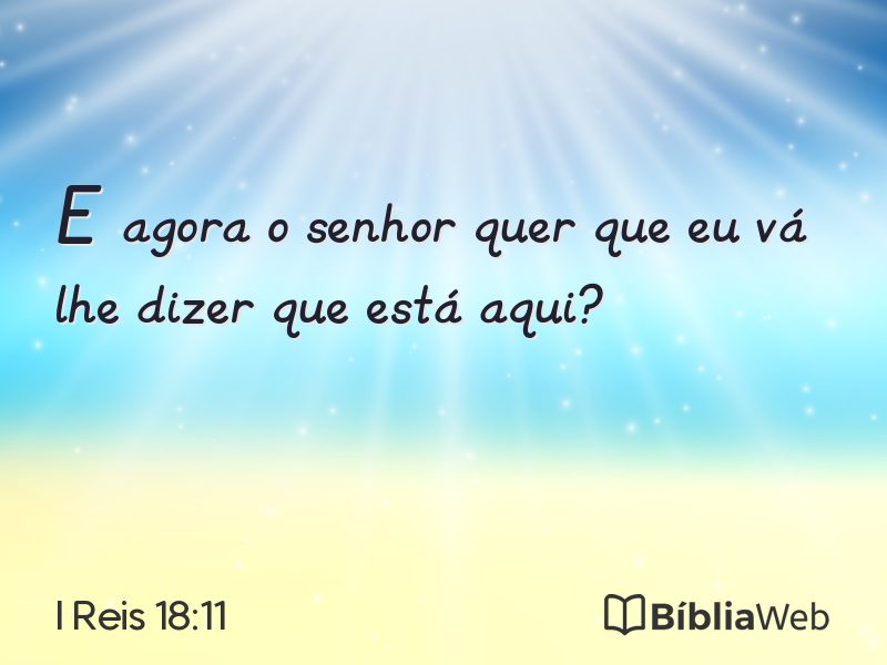 I Reis 18:11 em imagem para compartilhar