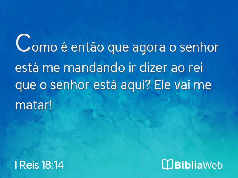 I Reis 18:14 em imagem para compartilhar
