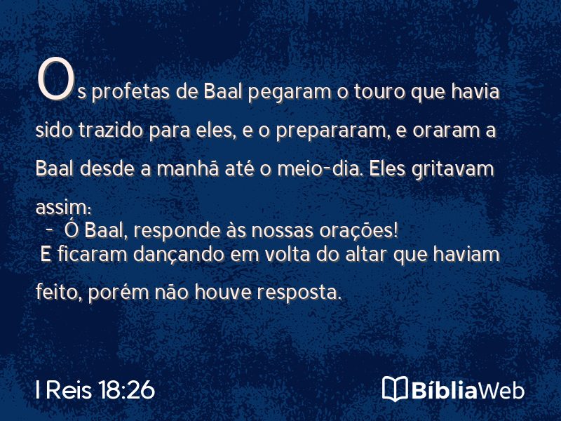 I Reis 18:26 em imagem para compartilhar