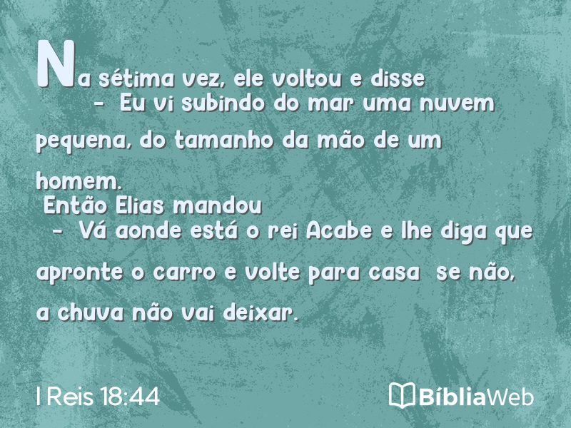 I Reis 18:44 em imagem para compartilhar