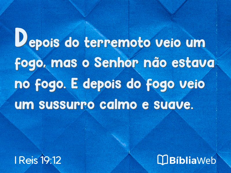 I Reis 19:12 em imagem para compartilhar