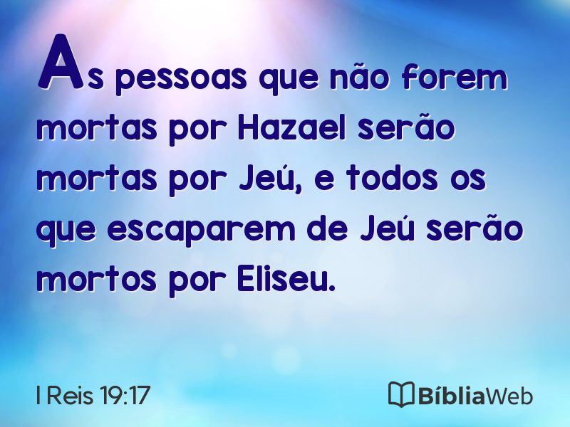 I Reis 19:17 em imagem para compartilhar