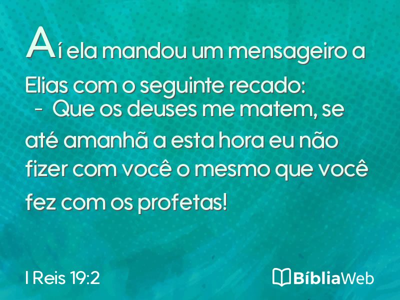 I Reis 19:2 em imagem para compartilhar