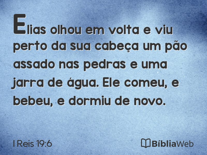 I Reis 19:6 em imagem para compartilhar
