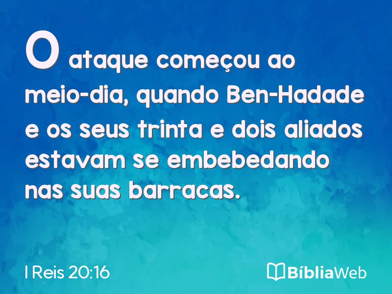 I Reis 20:16 em imagem para compartilhar