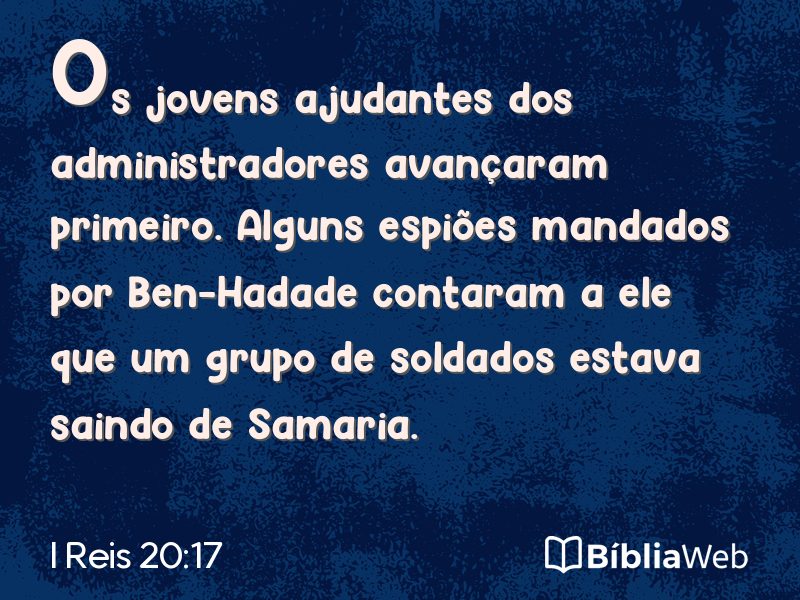I Reis 20:17 em imagem para compartilhar