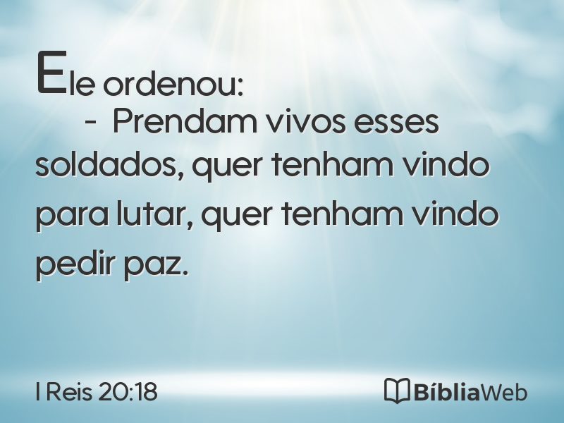 I Reis 20:18 em imagem para compartilhar