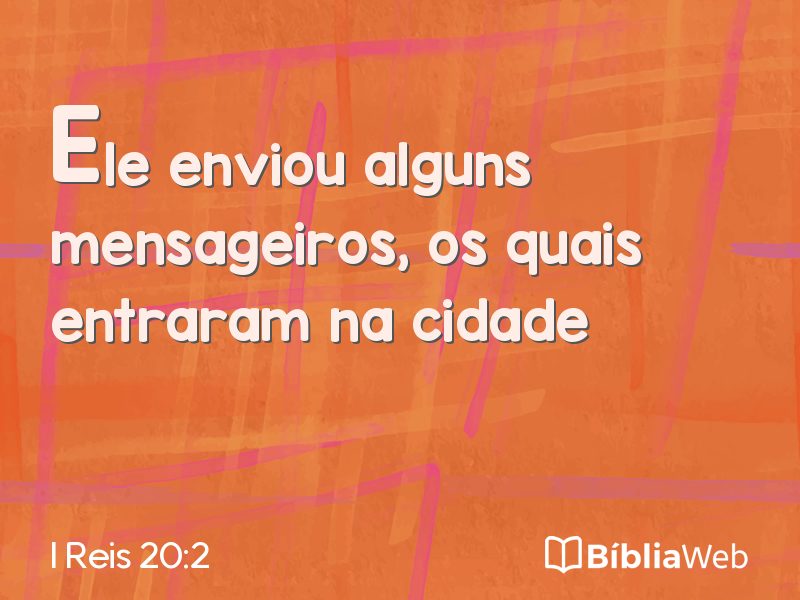 I Reis 20:2 em imagem para compartilhar