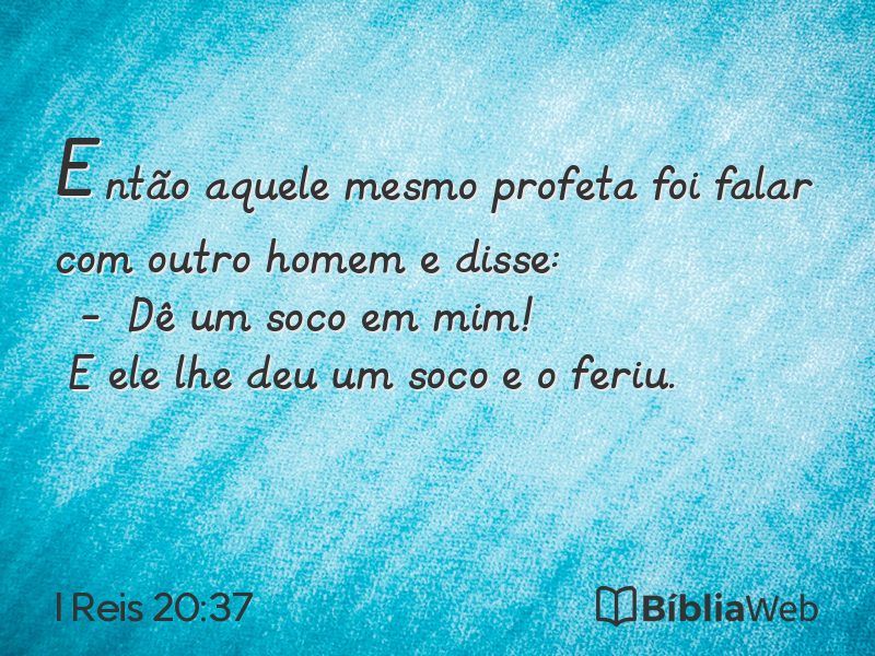 I Reis 20:37 em imagem para compartilhar