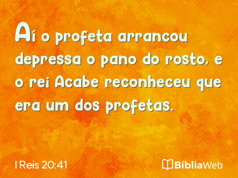 I Reis 20:41 em imagem para compartilhar