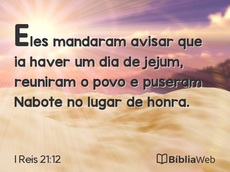 I Reis 21:12 em imagem para compartilhar