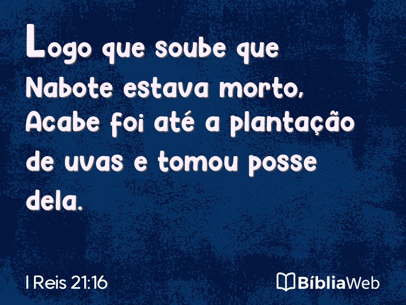 I Reis 21:16 em imagem para compartilhar