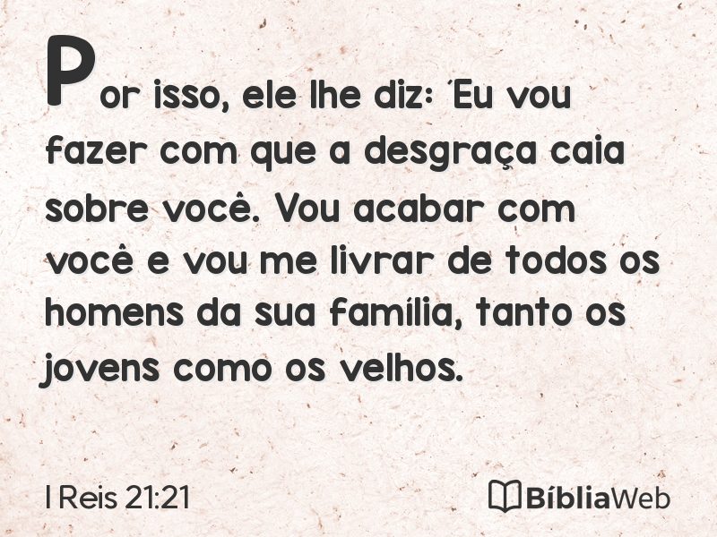 I Reis 21:21 em imagem para compartilhar