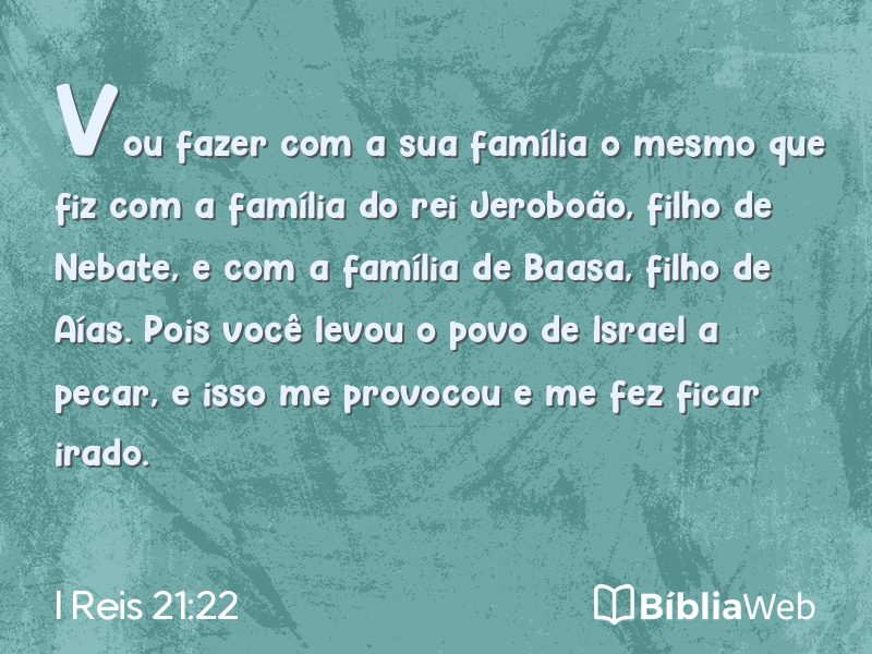 I Reis 21:22 em imagem para compartilhar